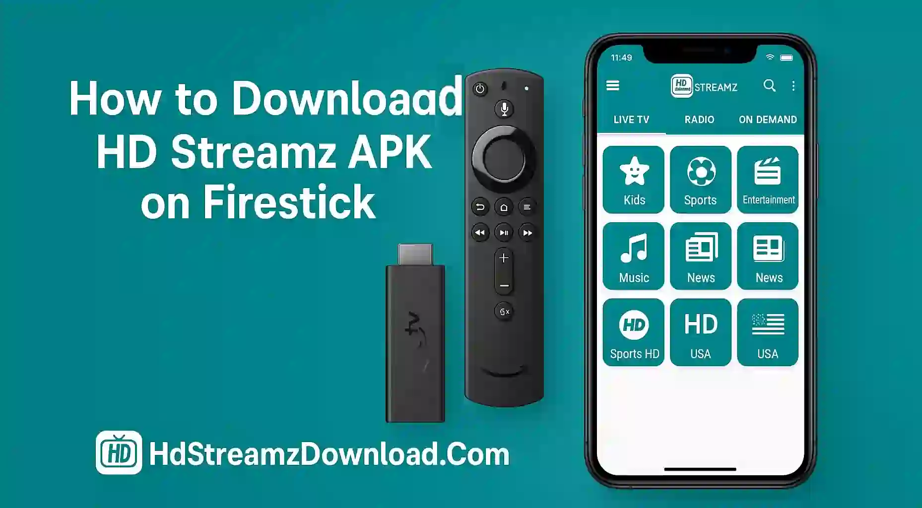 How to Download HD Streamz APK on Firestick