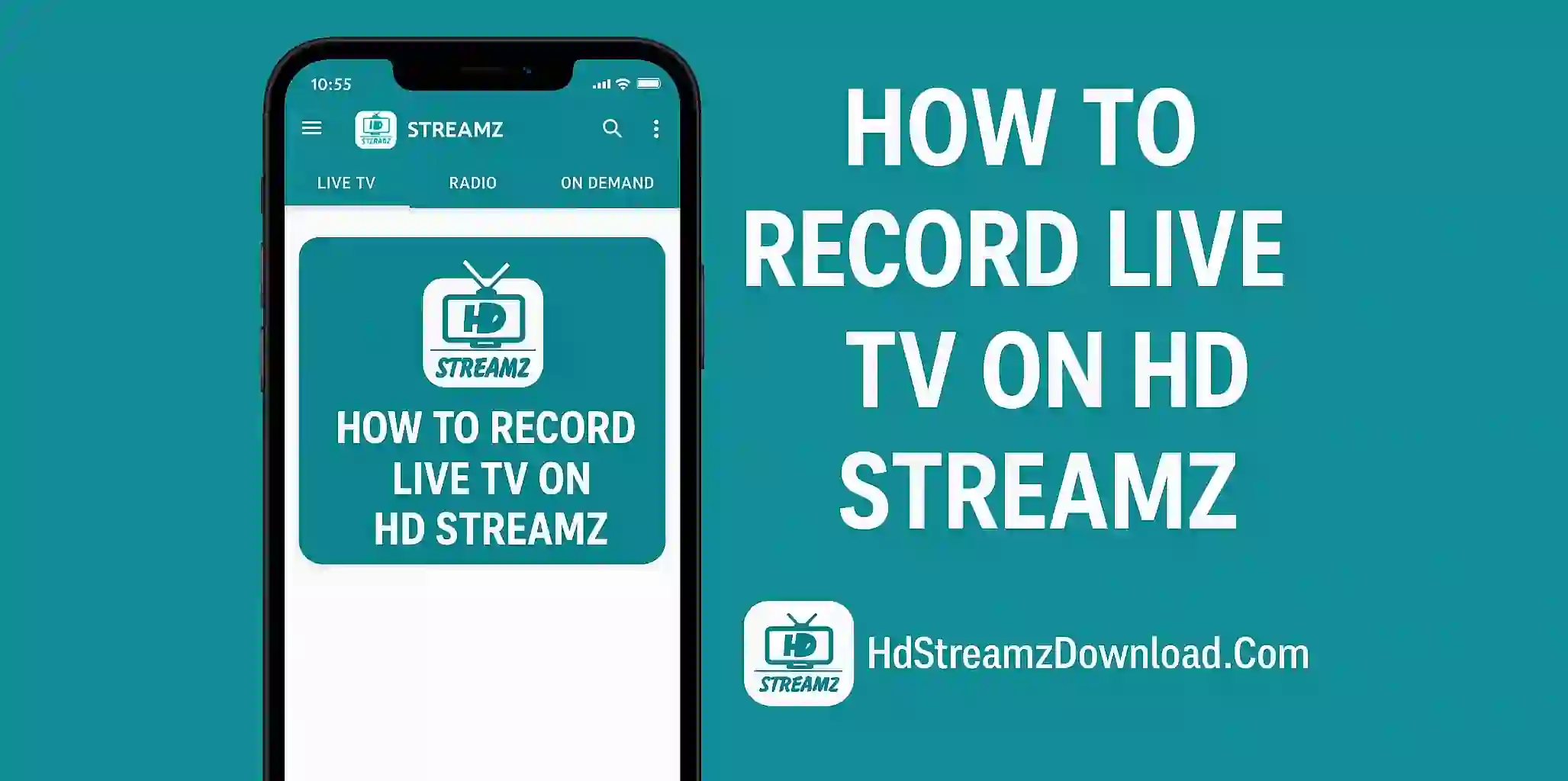 How to Record Live TV on HD Streamz