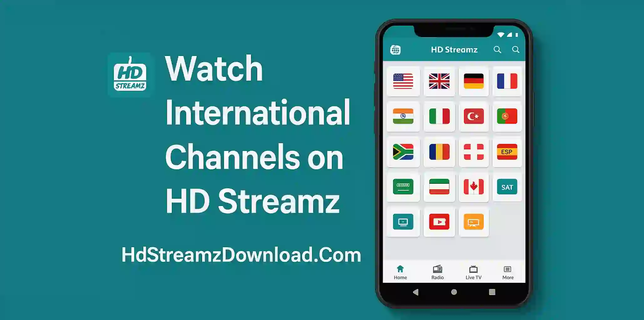 Watch International Channels List on HD Streamz